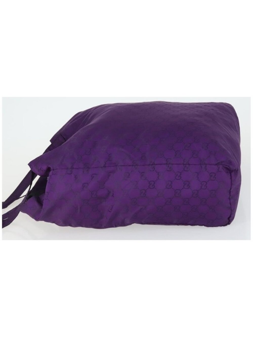 Authentic GUCCI GG Canvas Shoulder Bag Nylon Purple 281487 - Picture 10 of 16